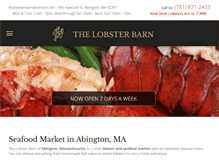 Tablet Screenshot of lobsterbarn.net